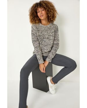 Roman Fleece Lined Stretch Bengaline Trouser - Grey