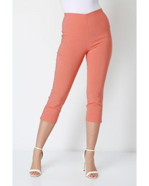 Roman Cropped Stretch Trouser - Pink