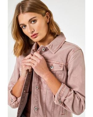 Roman Classic Cotton Denim Jacket - Multicolour