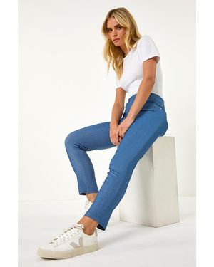 Roman Petite Bengaline Stretch Jean Trouser - Blue
