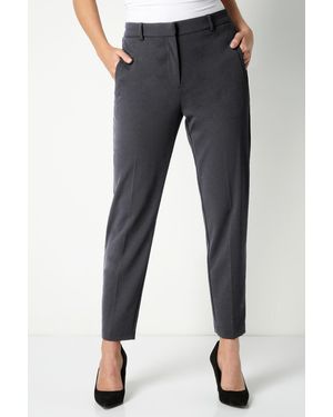 Roman Straight Leg Stretch Trouser - Grey