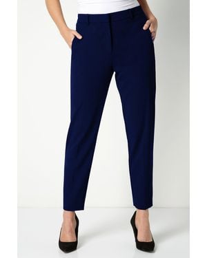 Roman Petite Short Straight Leg Stretch Trouser - Blue