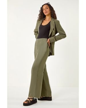 D.u.s.k Elasticated Back Tailored Trousers - Green
