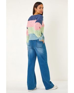 D.u.s.k Stripe Knit Jumper - Blue