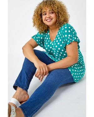 Roman Curve Stretch Denim Jegging - Blue
