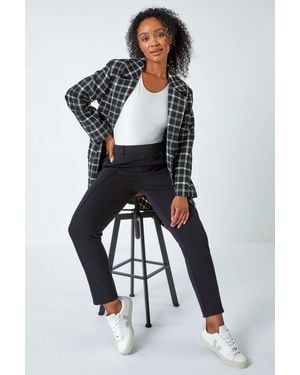 Roman Petite Slim Fit Stretch Trousers - Black