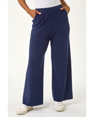 Roman Petite Knitted Trouser - Blue