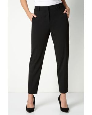 Roman Long Straight Leg Stretch Trouser - Black