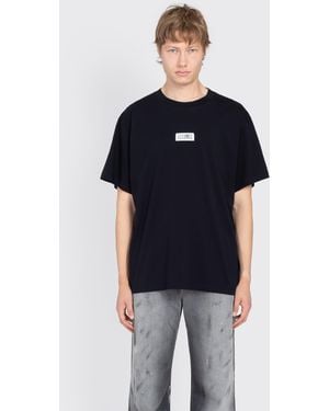 Maison Margiela Mm6 Numeric Patch Logo T-Shirt - Blue