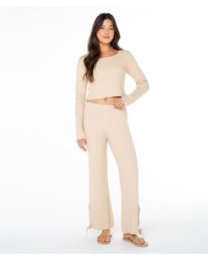 Roxy Pipe Dream Sweater Pant - Natural