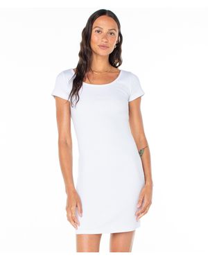Roxy Good Keepsake Short Sleeve Dress - White