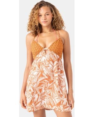 Roxy Ray Of Sunshine Cover Up Dress - Orange