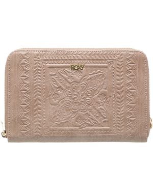 Roxy Magic Happens Zip Around Wallet - Natural