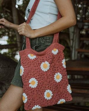 Roxy Wandering Beach Crochet Tote Bag - Multicolor