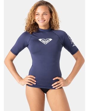 Roxy Whole Hearted Ss Rashguard - Blue
