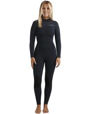 Roxy 4/3 Swell Natural Back Zip Wetsuit - Black
