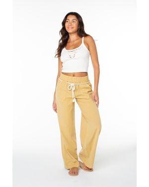 Roxy Paddle On Pant Solid Pant - Metallic