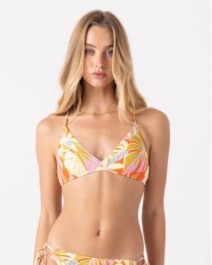 Roxy Tropicool Athletic Triangle Bikini Top - Multicolor