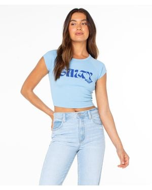 Roxy Salty Feels Tee - Blue