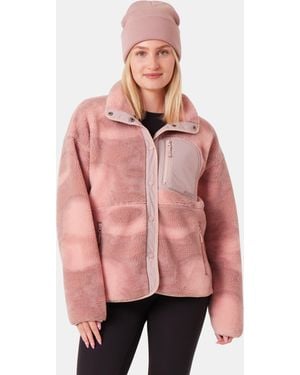 Roxy Axel Bonded Sherpa Jacket - Pink