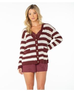 Roxy Tamarindo Cardigan - Red