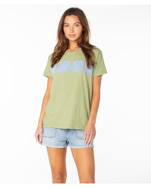 Roxy Shell Band Boyfriend Crew - Green