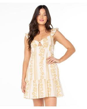 Roxy Tropical Tulip Mini Dress - White