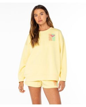 Roxy Morning Stroll Crewneck - Yellow