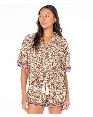 Roxy Kihei Button Up - Brown