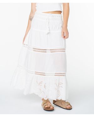 Roxy Castaway Maxi Skirt - White