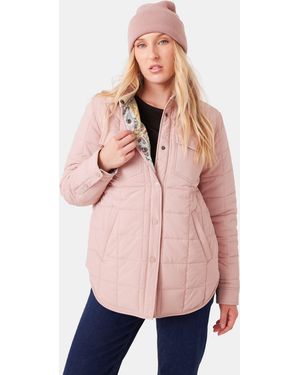 Roxy Alpine Quilted Shacket - Pink