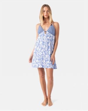 Roxy Golden Glow Cover Up Dress - Blue