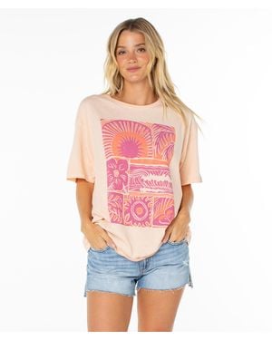 Roxy Beach Things Tee - Pink