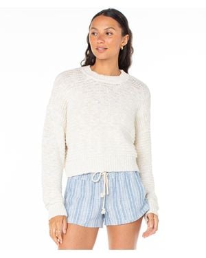 Roxy Enchanted Sky Crewneck Sweater - White