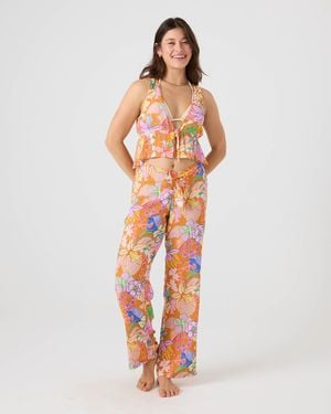 Roxy Lei It On Me Cover Up Pant - White