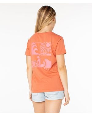 Roxy Wave Cuts Tee - Orange