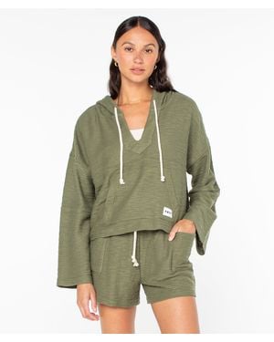 Roxy Rich Coast Poncho - Green