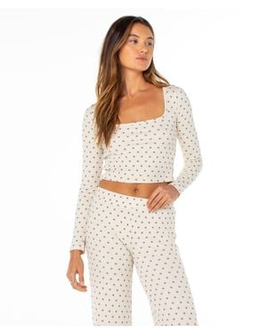 Roxy Feelin Cozy Top - White