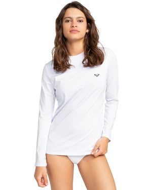 Roxy New Enjoy Waves Long Sleeve Lycra Rashguard - White