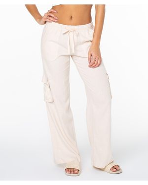Roxy Lagoon Cargo Pant - White