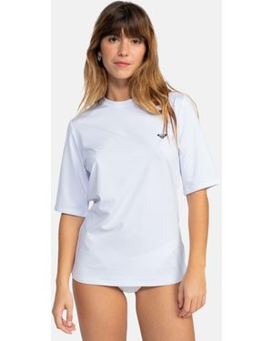 Roxy New Enjoy Waves Short Sleeve Rashguard - White