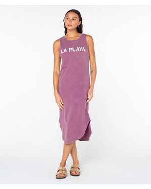 Roxy La Playa Wildflower Midi Dress - Red