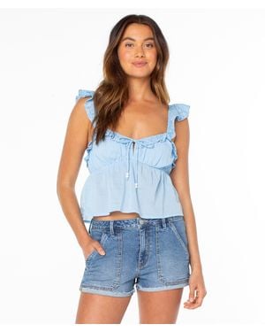 Roxy Plumeria Paradise Top - Blue