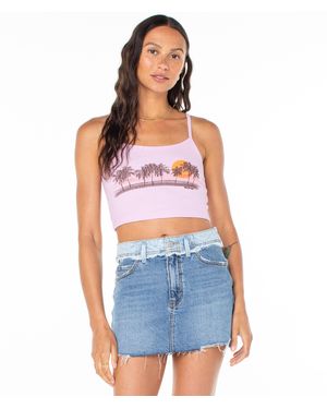 Roxy Palm Stripe Tank - Blue