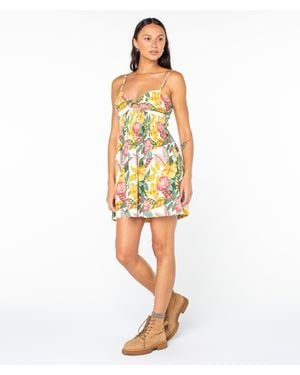 Roxy Sunrise Vibes Linen Dress - White