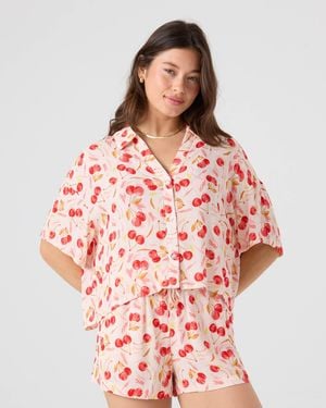 Roxy Cherry On Top Crop Stoke Short - Red