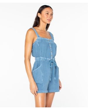 Roxy On The Beach Time Jumpsuit - Blue