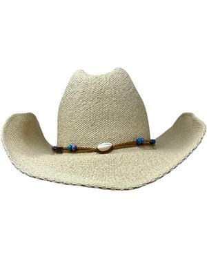 Roxy Giddy On Up Straw Cowboy Hat - Metallic