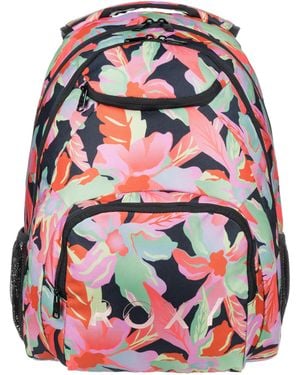 Roxy Shadow Swell Printed Backpack - Red