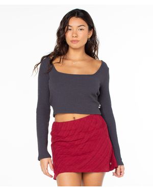 Roxy Feelin Cozy Top - Red